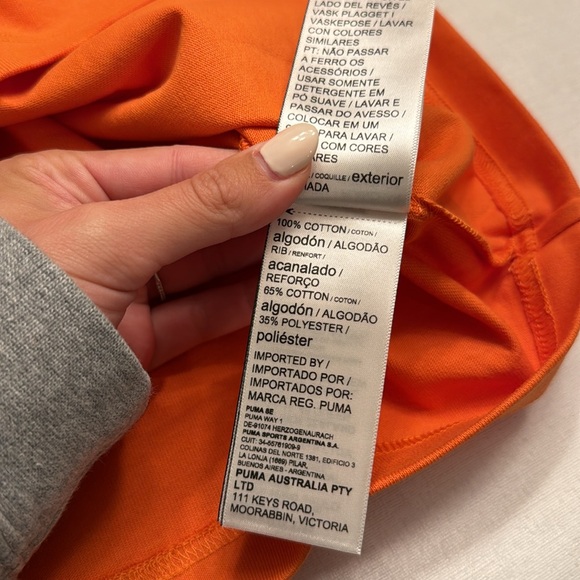 PUMA X AMI Co-branded T-shirt Unisex Bright Orange - Picture 5 of 5